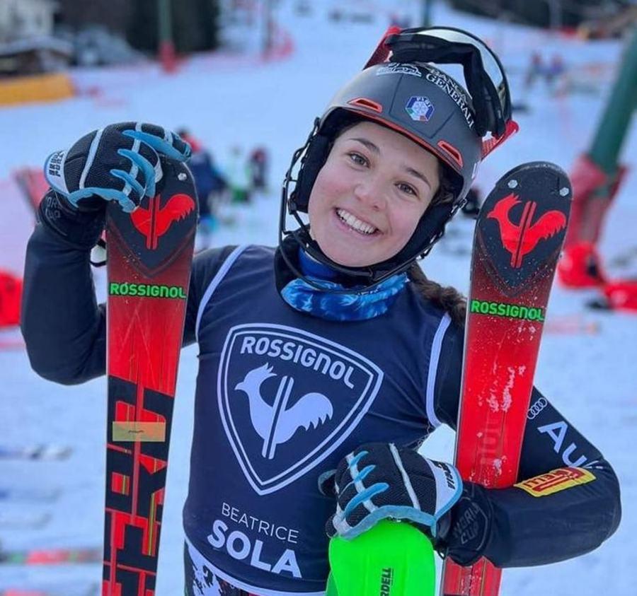 Beatrice Sola ai Mondiali con la Valanga rosa Trento Trentino